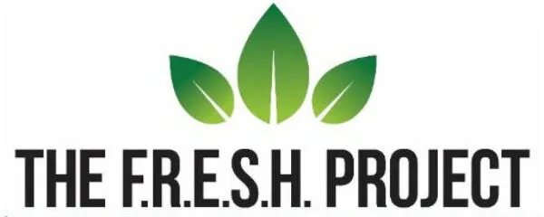 The Fresh Project logo - Three leaves above the words